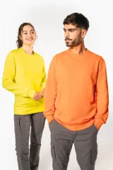 Sudadera cuello redondo reciclada unisex