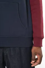 Sudadera tricolor con capucha unisex