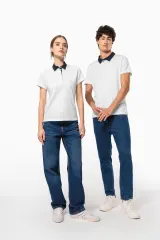 Polo jersey bicolor hombre