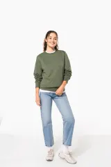 Sudadera cuello redondo reciclada unisex