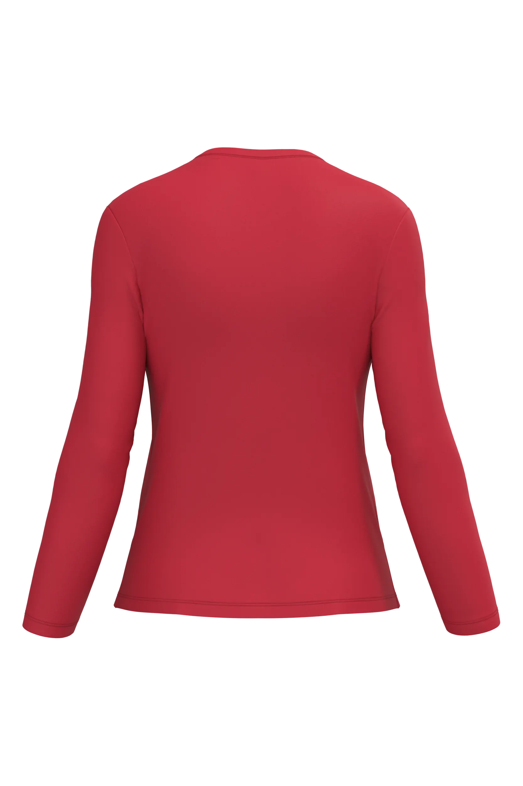 Camiseta manga larga y cuello de pico mujer