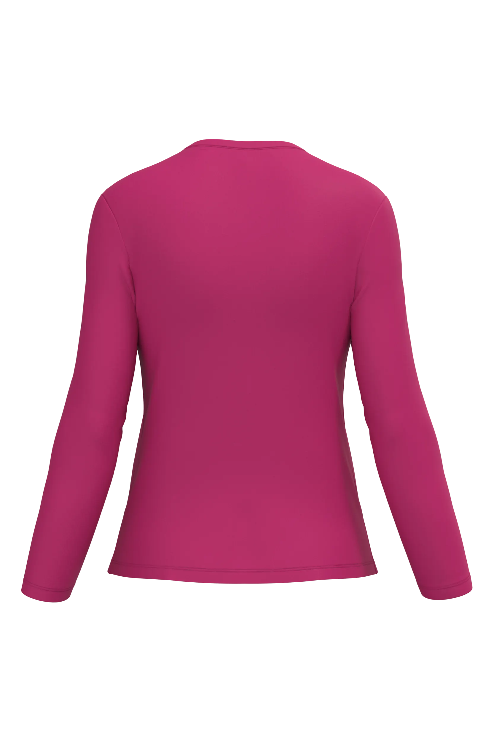 Camiseta manga larga y cuello de pico mujer