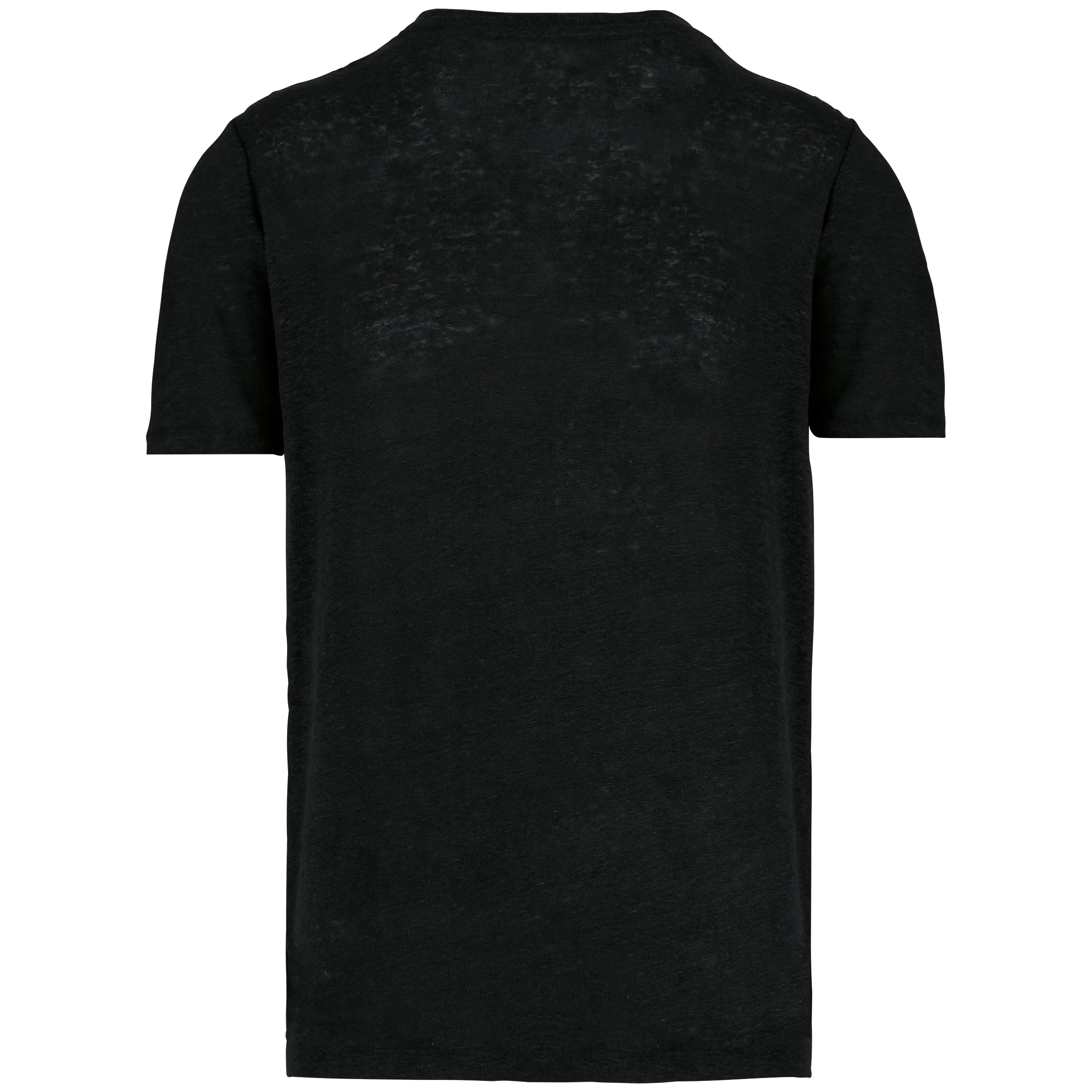 Camiseta lino cuello redondo hombre