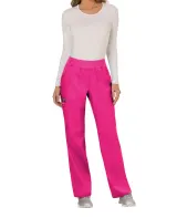 Pantalones tipo cargo de tiro medio mujer