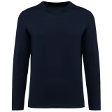 Camiseta Supima® cuello de pico manga larga hombre