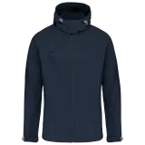 Chaqueta softshell con capucha extraíble hombre