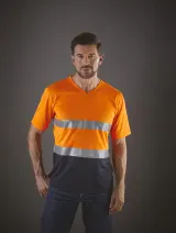 Camiseta cuello de pico Top Cool de Alta Visibilidad