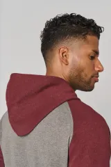 Sudadera bicolor con capucha adulto