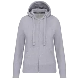 Sudadera con capucha y cremallera de mujer