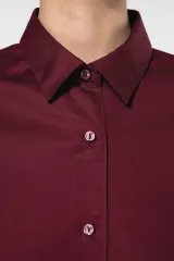 Camisa stretch manga larga mujer