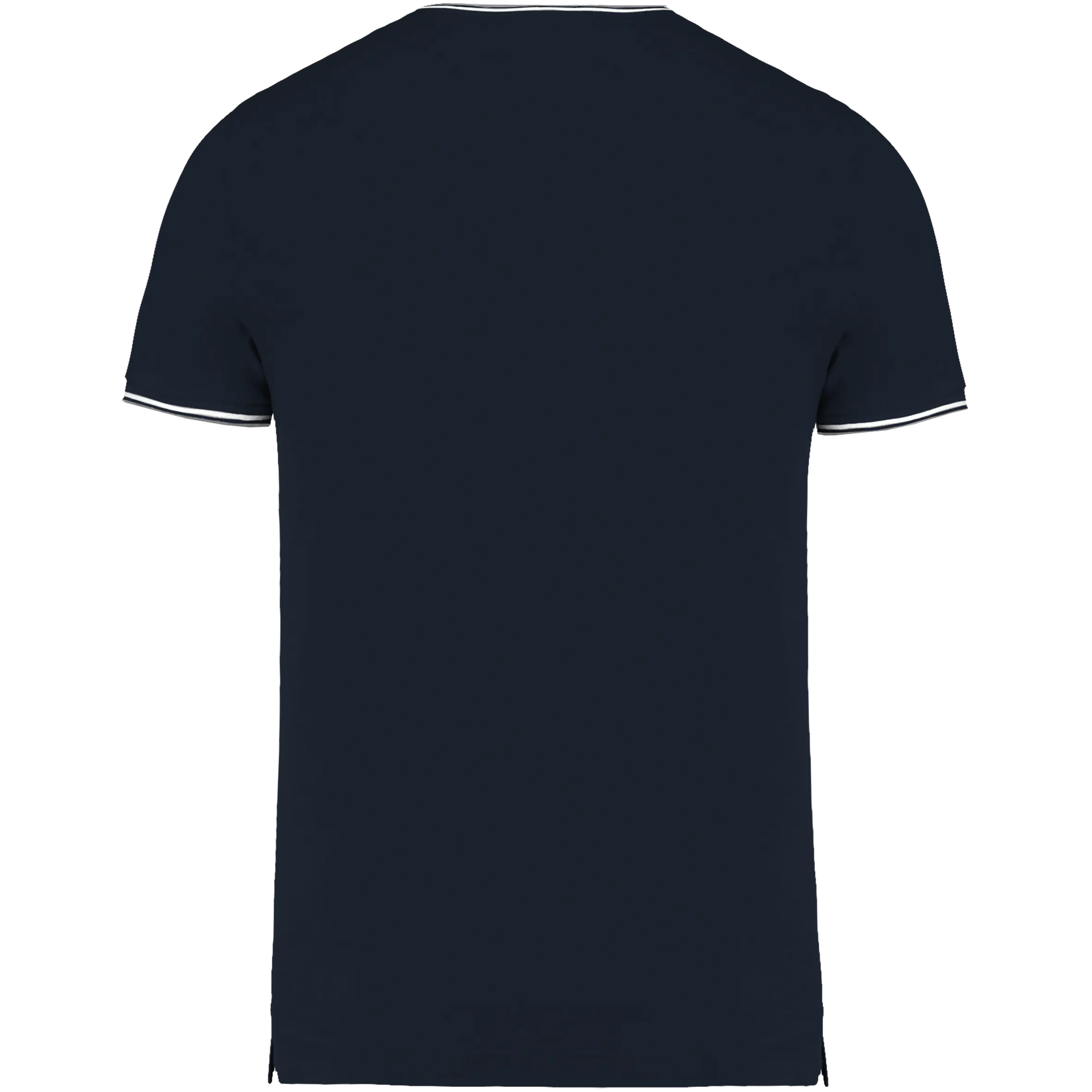 Camiseta de punto piqué con cuello de pico de hombre