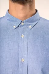 Camisa Oxford manga larga hombre