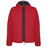 Chaqueta acolchada y ligera con capucha hombre