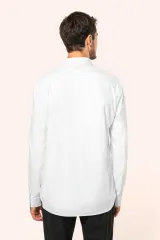 Camisa popelina manga larga hombre