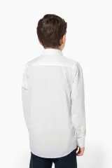 Camisa popelina manga larga niños
