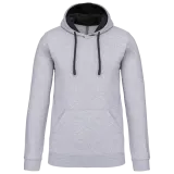 Sudadera capucha contrastada hombre