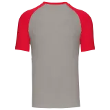 Light Grey / Red