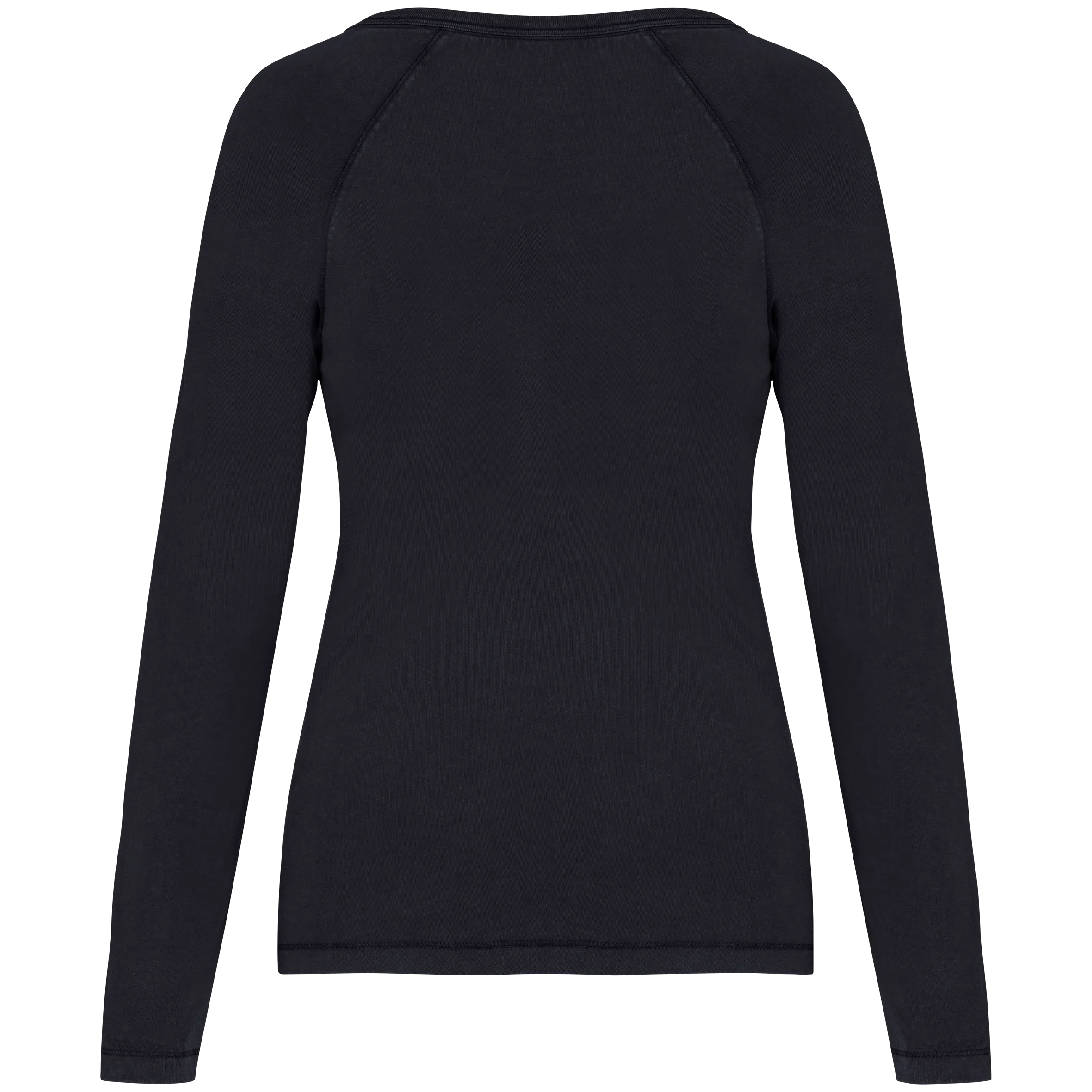 Camiseta ecorresponsable manga larga raglan mujer