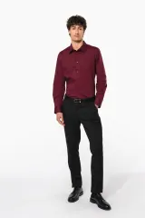 Camisa strech manga larga hombre