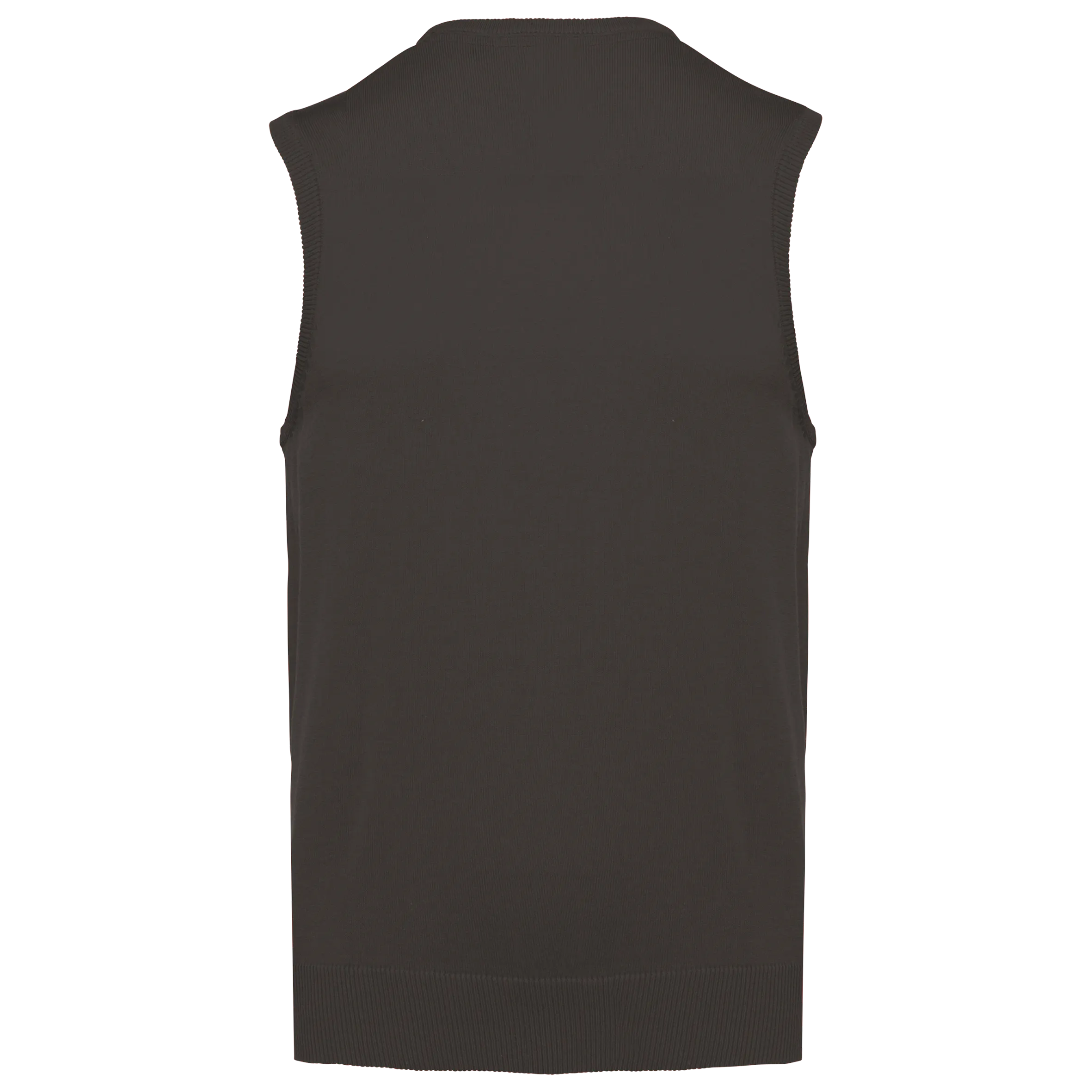 Jersey cuello de pico sin mangas