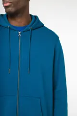 Sudadera ecorresponsable con cremallera y capucha unisex