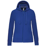 Sudadera con capucha y cremallera de mujer