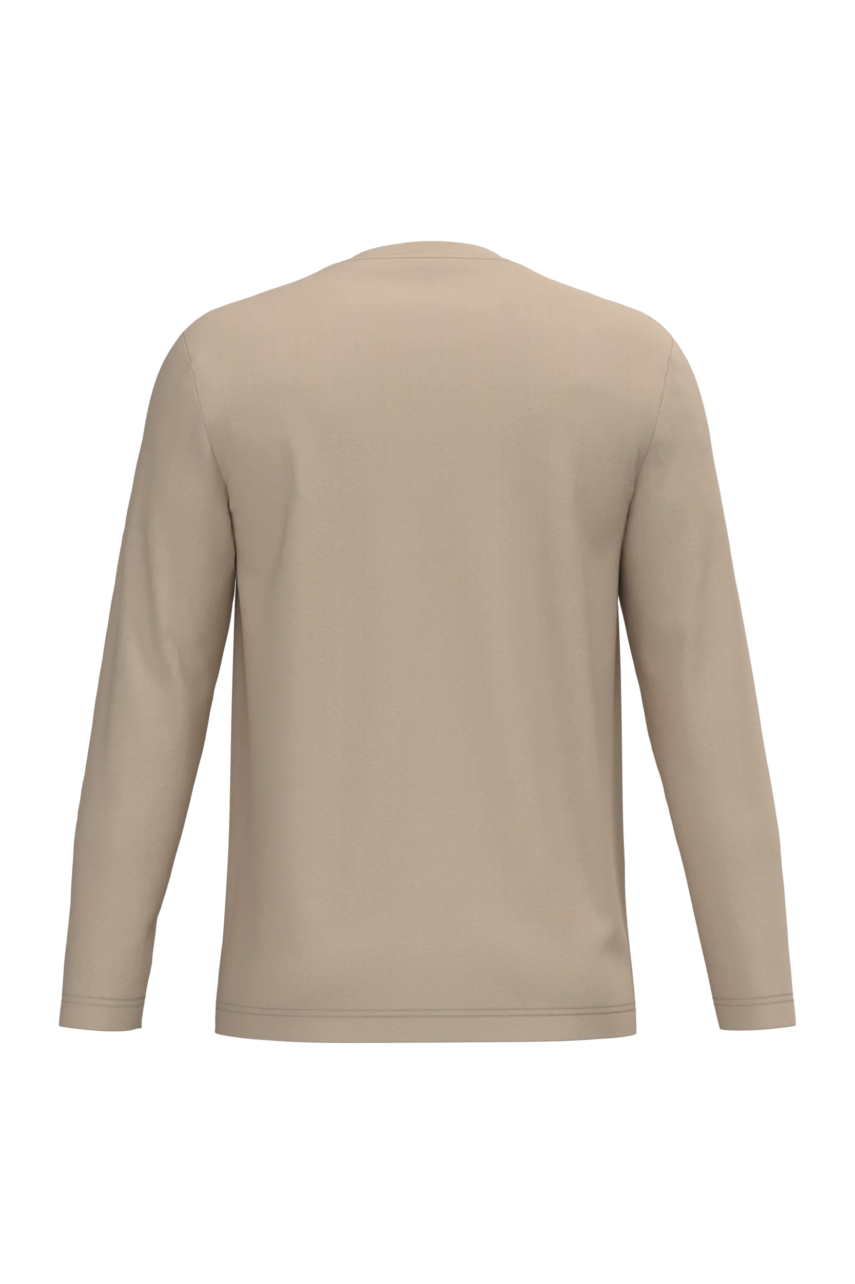 Camiseta maga larga y cuello redondo hombre