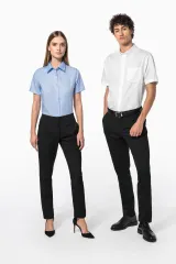 Camisa micro sarga no-plancha manga corta hombre