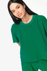 Camiseta ecorresponsable de rizo mujer