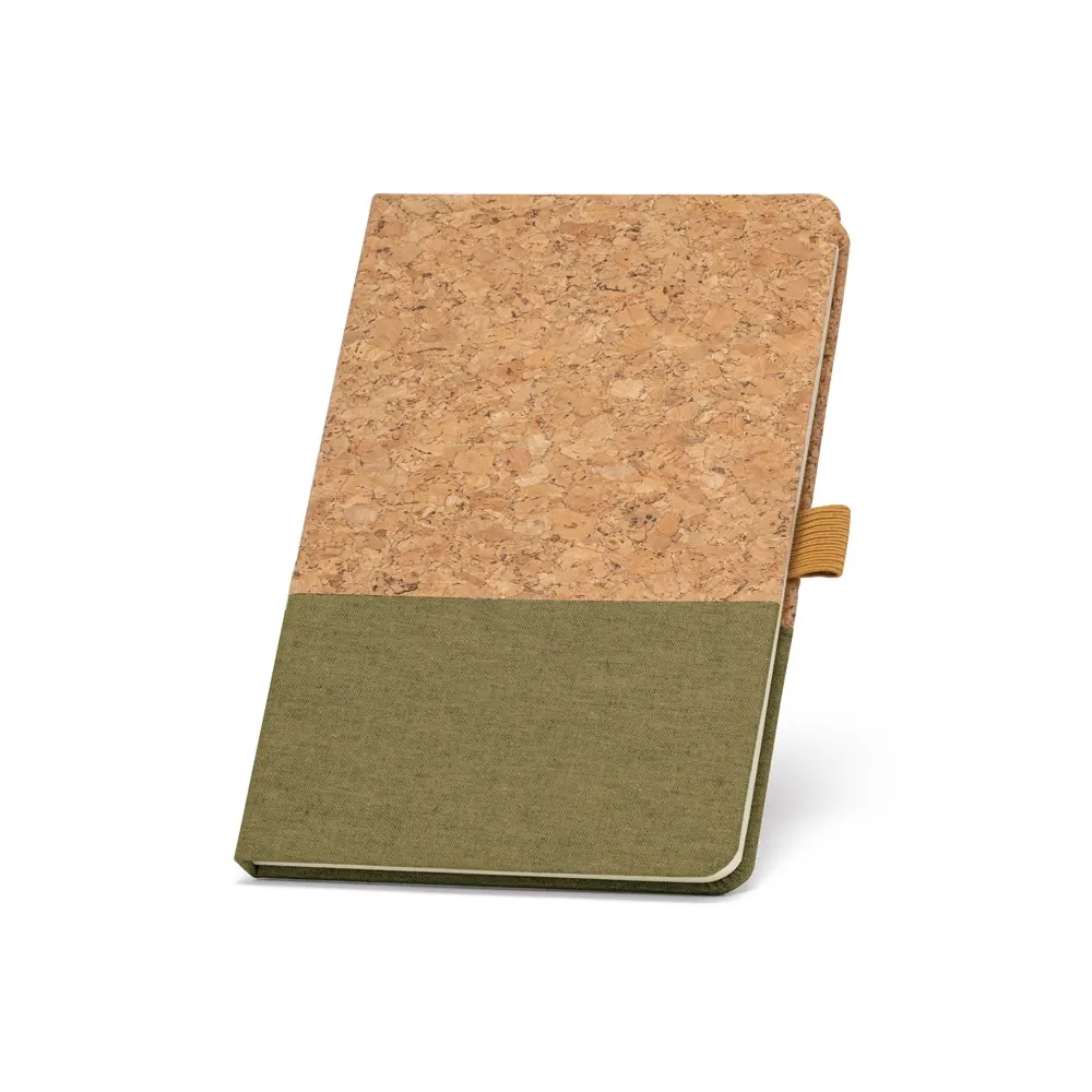 KLEE. Cuaderno A5 de corcho y lino con hojas rayadas