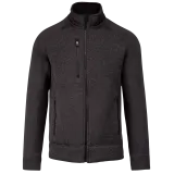 Chaqueta jaspeada con cremallera hombre