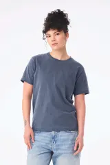 Camiseta de efecto lavado gruesa unisex
