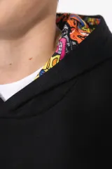 Sudadera con capucha de forro contrastado infantil