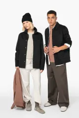 Chaqueta tipo worker ecorresponsable de efecto lavado unisex