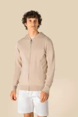 Jersey ecorresponsable con capucha de lyocell hombre