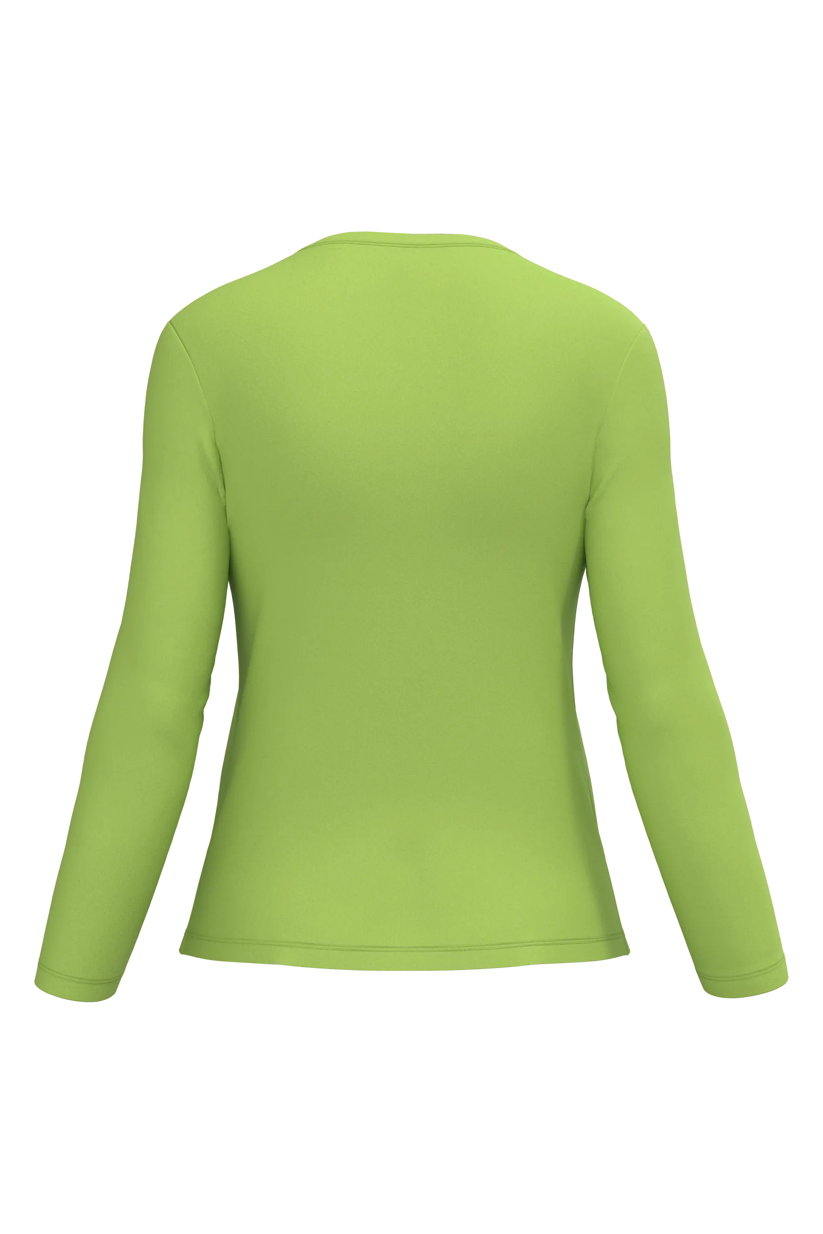 Camiseta manga larga y cuello redondo mujer