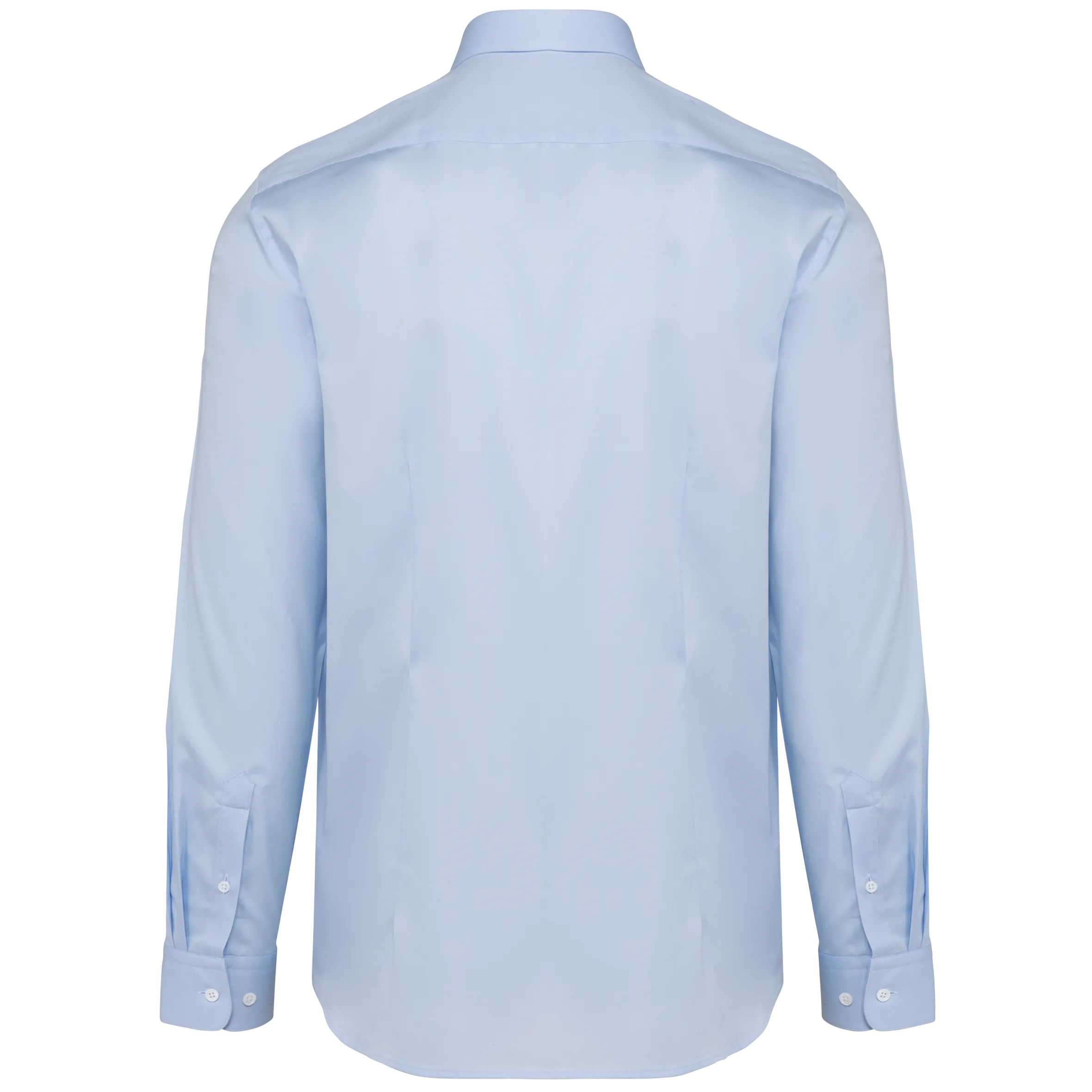 Camisa sarga manga larga hombre