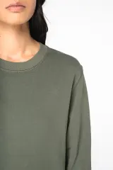 Sudadera ecorresponsable de cuello redondo French Terry unisex
