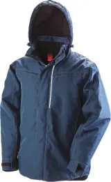Parka resistente "efecto denim"
