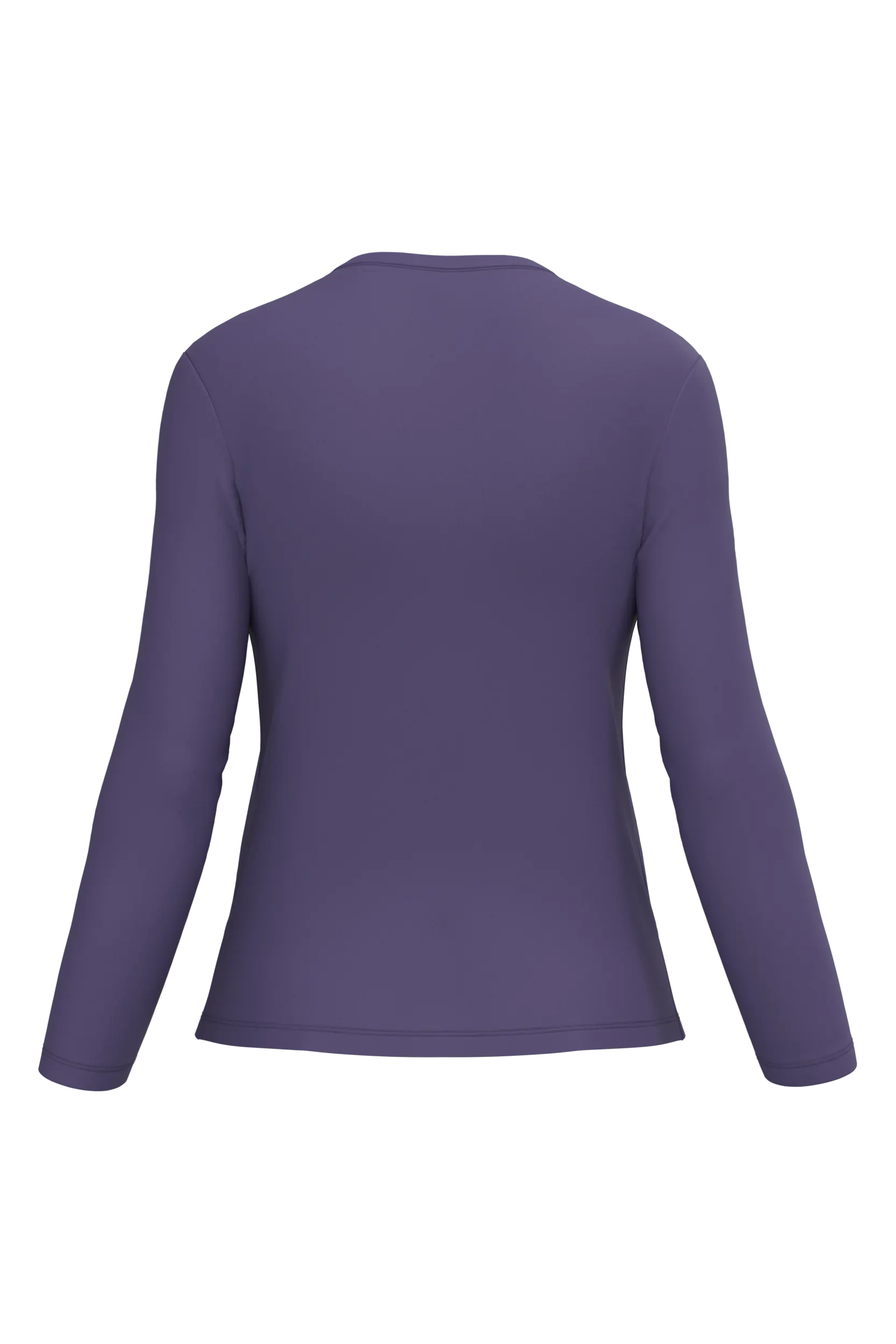 Camiseta manga larga y cuello de pico mujer