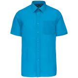 Camisa popelina de polialgodón manga corta de fácil cuidado hombre