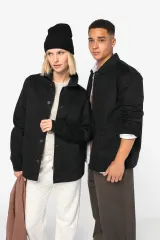 Chaqueta tipo worker ecorresponsable de efecto lavado unisex