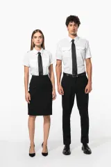 Camisa piloto manga corta hombre
