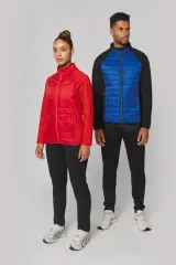 Chaqueta de deporte bimaterial unisex