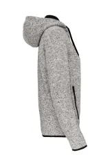 Chaqueta jaspeada con capucha mujer