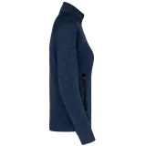 Chaqueta jaspeada con cremallera mujer