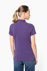 Polo piqué manga corta de mujer