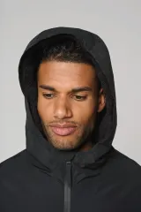 Parka larga con forro de sherpa unisex
