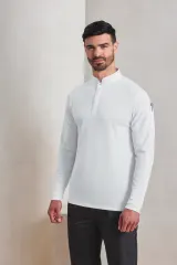 Polo de cocinero Coolchecker Essential de manga larga
