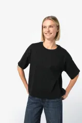 Camiseta sostenible de corte boxy con hombros caídos mujer